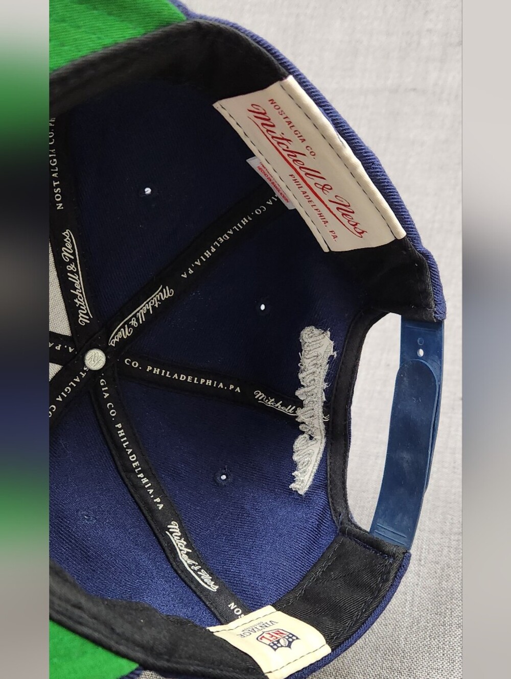 Dallas Cowboys × Mitchell & Ness Adjustable Wool Blend Snapback Hat.  . - Picture 7 of 9